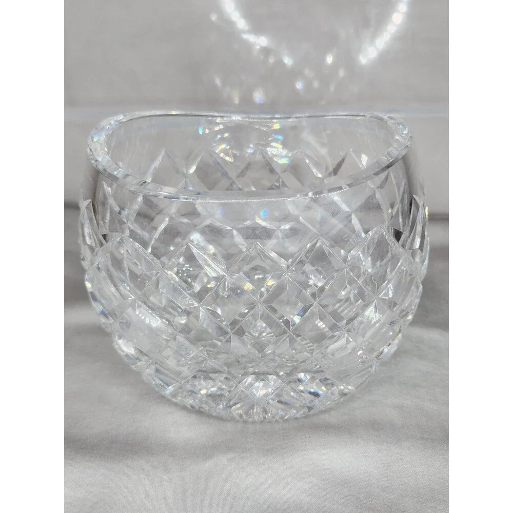 Waterford Crystal Oval Round Flower Vase 4.5